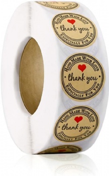 Plastic label for candles