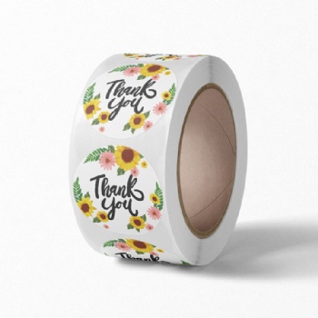 Plastic label for food packaging