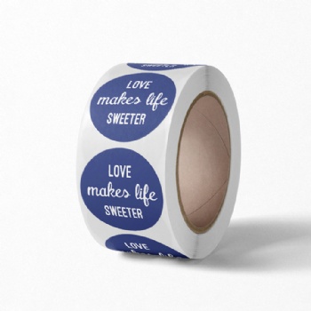 Recycled roll labels