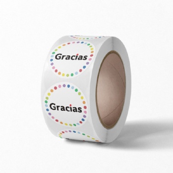 Paper label for food packaging