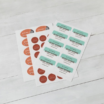 Die-cut label design