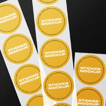 Colored sticker labels