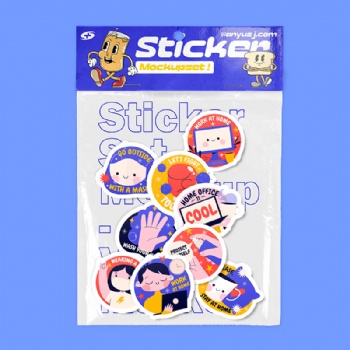 Sticker label for industrial use