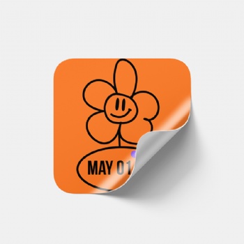Matte die-cut labels