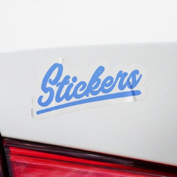 Die-cut label for promotional products