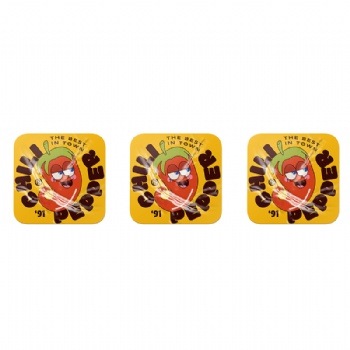 Colored die-cut labels
