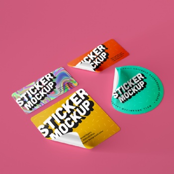 Sticker label for small businesses