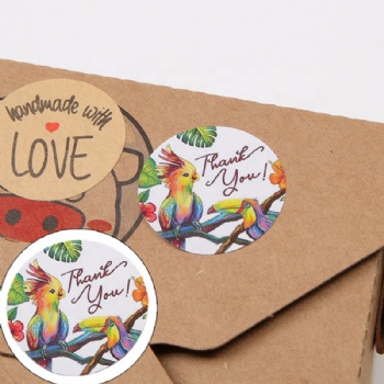 Die-cut label for bottles