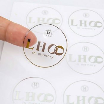 Die-cut label for industrial use