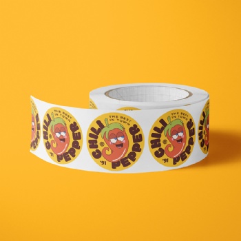 Glossy paper labels